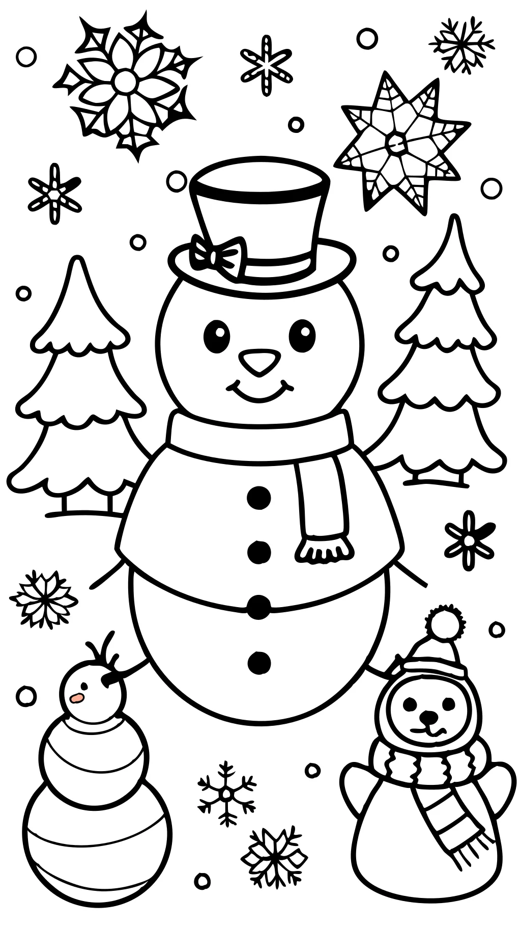 coloriage de Noël mignon